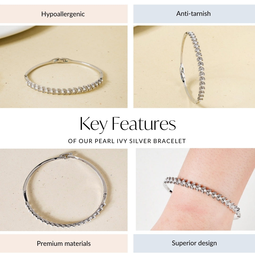 Pearl Ivy Silver Bracelet