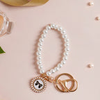 Pearl Perfection Keychain With Dual Hooks