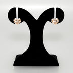 Pearl Of The Heart Stud Earrings Gold