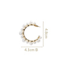 Pearls Galore Hoops Gold