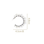 Pearls Galore Hoops Silver