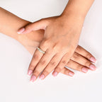 Pearly Leaves Golden Love Band