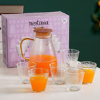 Pebble Design Jug And Glass Set Of 7