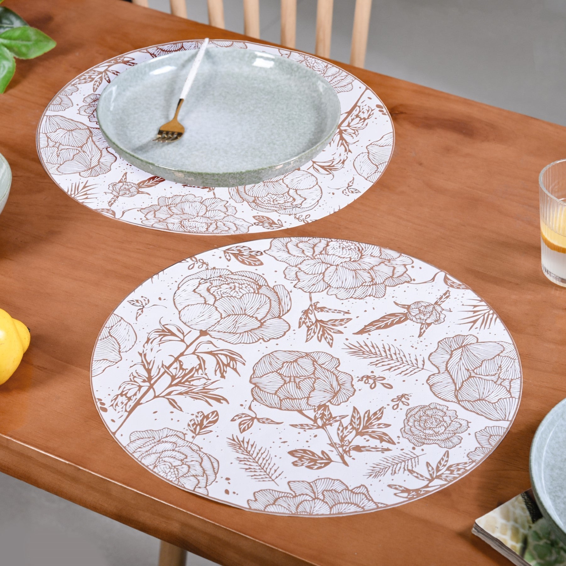 Peonies And Roses Placemat Set Of 6