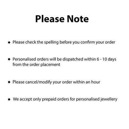 Silver Personalised Name Mangalsutra