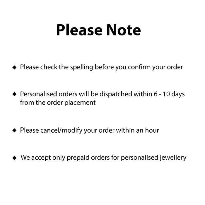 Dual Tone Golden Personalised Heart Message Necklace