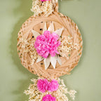 Eco Friendly Sola Flowers Wall Hanging Pink Set Of 2