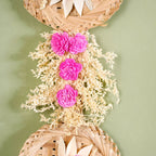 Eco Friendly Sola Flowers Wall Hanging Pink Set Of 2