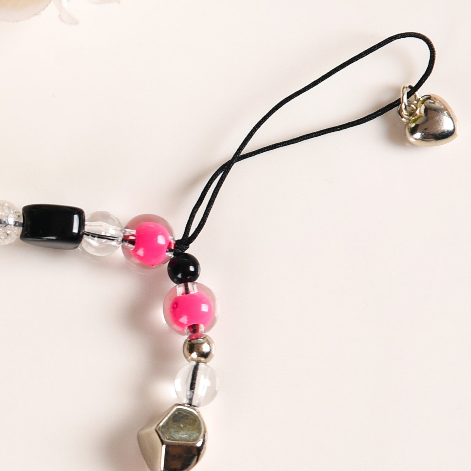 Punk Rock Phone Lanyard With Lock And Key Charms
