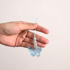 Butterfly Floral Phone Charm Blue