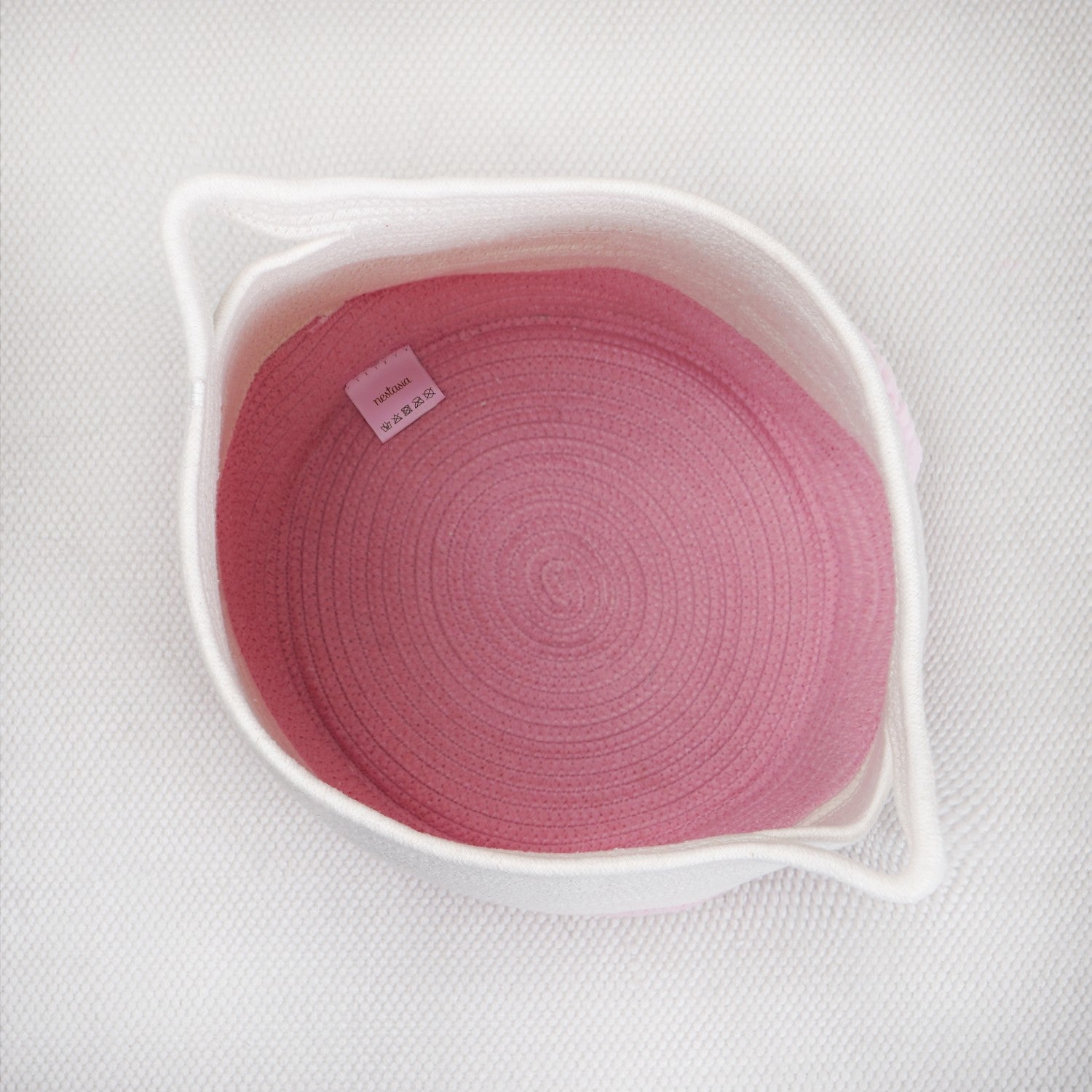 Pink Heart Storage Basket 39cm