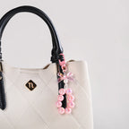 Pink Pop Glam Hoop Keyring