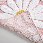 Pink Roseate Cotton Anti Slip Floor Mat 85x53cm