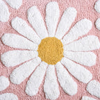 Pink Roseate Cotton Anti Slip Floor Mat 85x53cm
