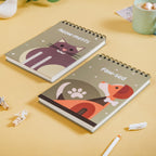 Furry Friends Spiralbound Planner Set Of 2