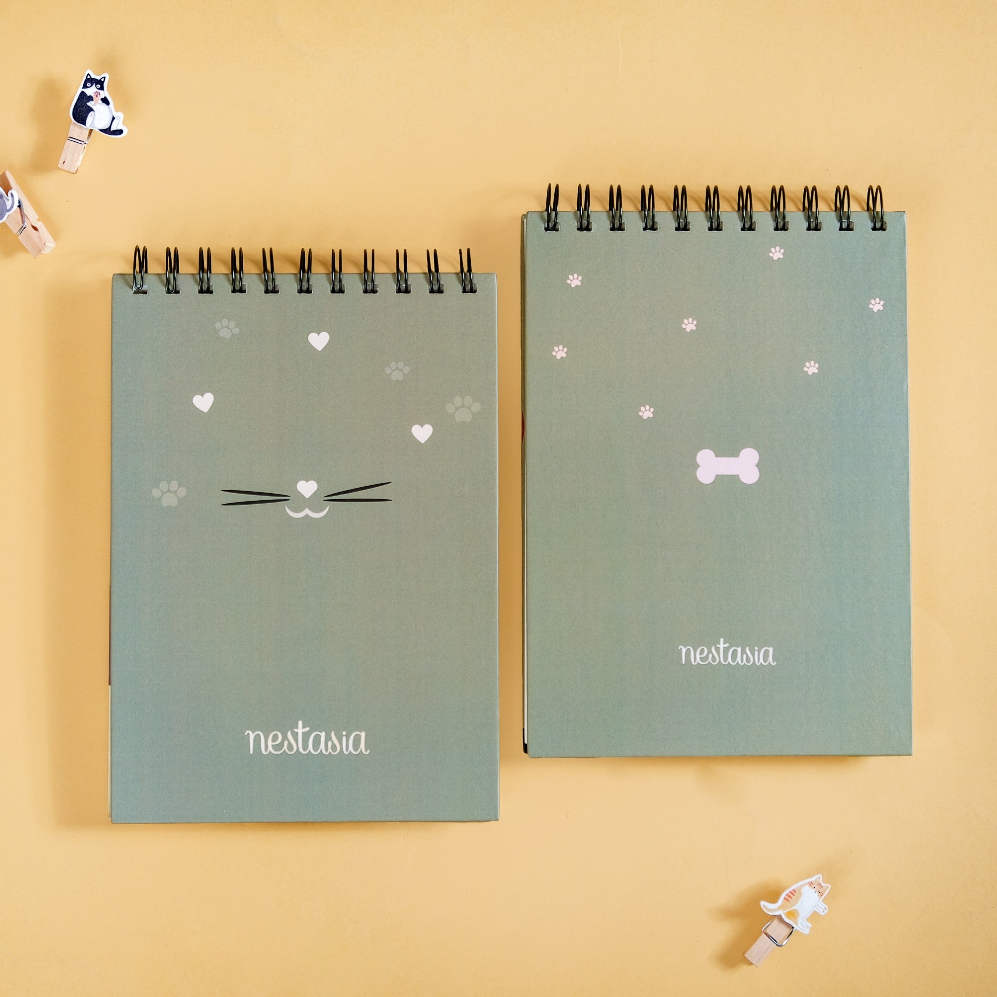 Furry Friends Spiralbound Planner Set Of 2