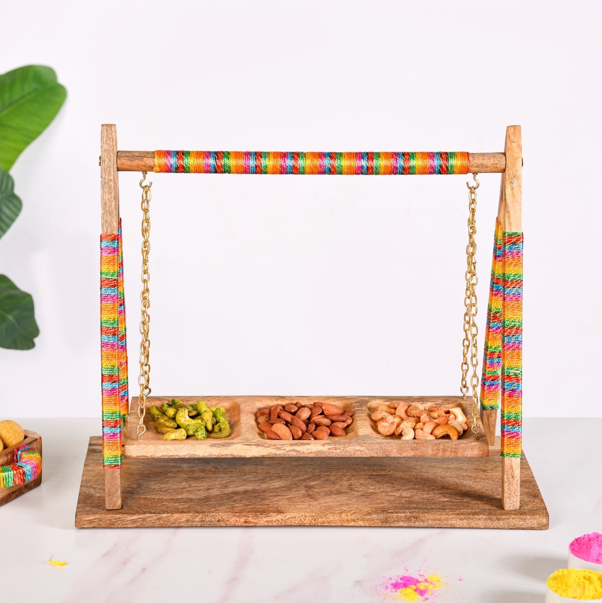 Detachable Swing Wooden Platter