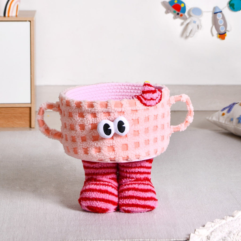 Playful Plush Storage Basket