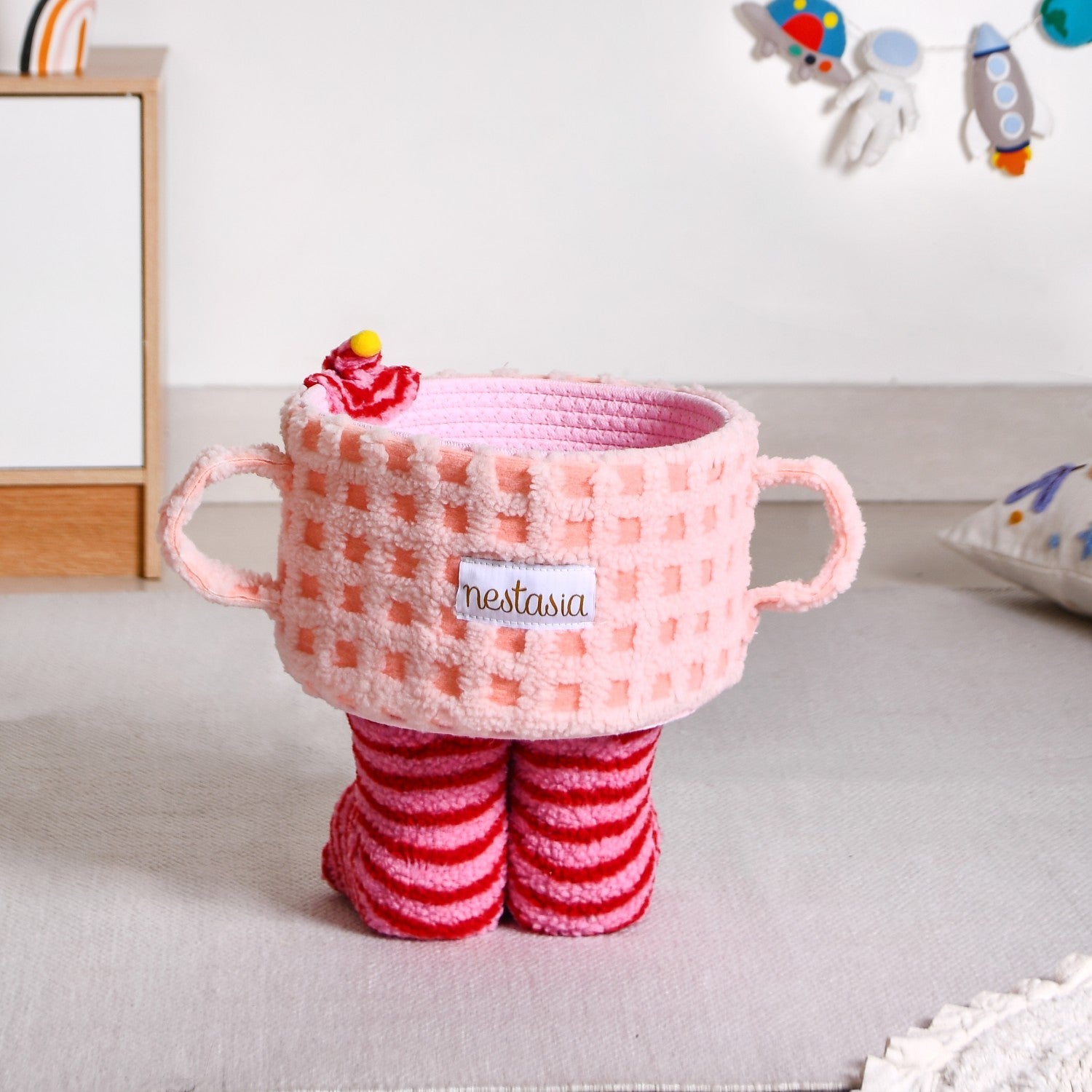 Playful Plush Storage Basket
