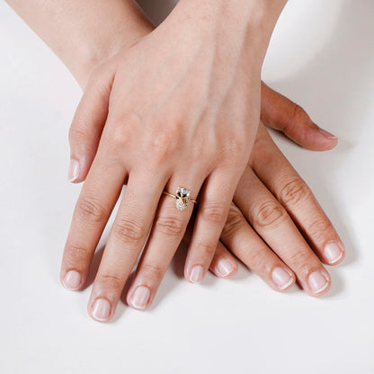 Playful Whiskers Gold Ring