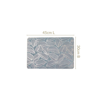 Leaf Cluster Dining Mats Set Of 6 Blue