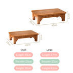 Pure Acacia Wooden Riser Set Of 2