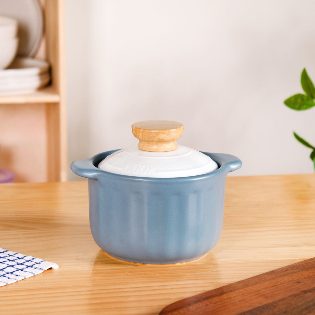 Homebrew Cooking Pot Ceramic Blue 1500ml