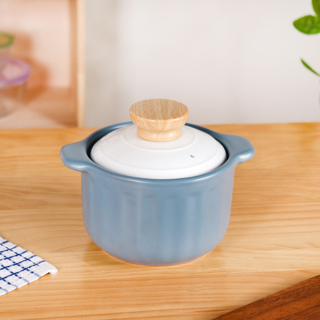 Homebrew Cooking Pot Ceramic Blue 1500ml