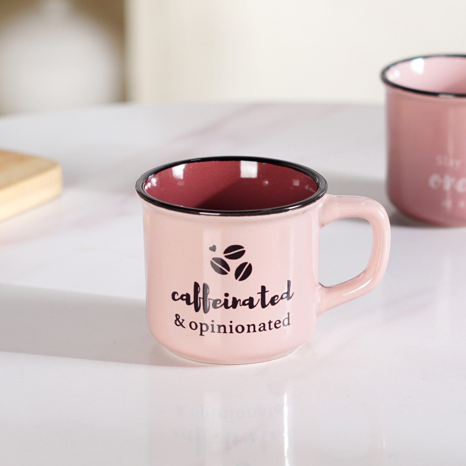 PourFect Mugs Set Of 4 Pink 170ml