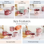 PourFect Mugs Set Of 4 Pink 170ml