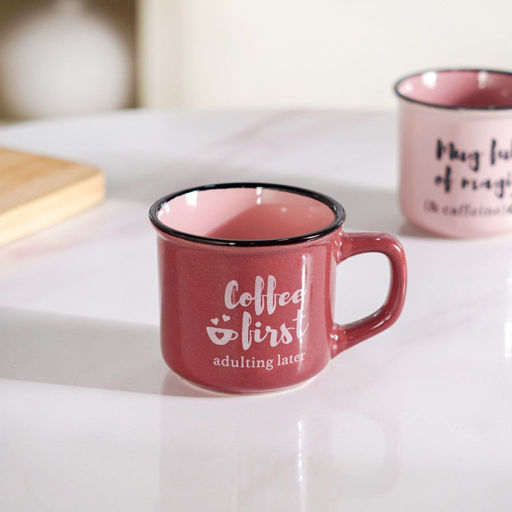 PourFect Mugs Set Of 4 Pink 170ml