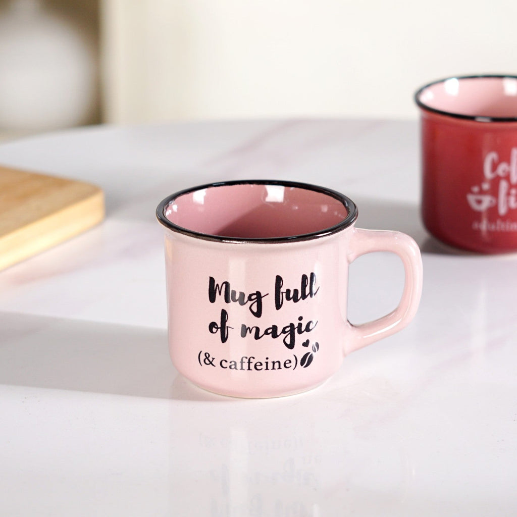 PourFect Mugs Set Of 4 Pink 170ml