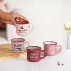 PourFect Mugs Set Of 4 Pink 170ml