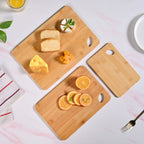 Premium Bamboo Serving Board Set Of 3