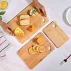 Premium Bamboo Serving Board Set Of 3