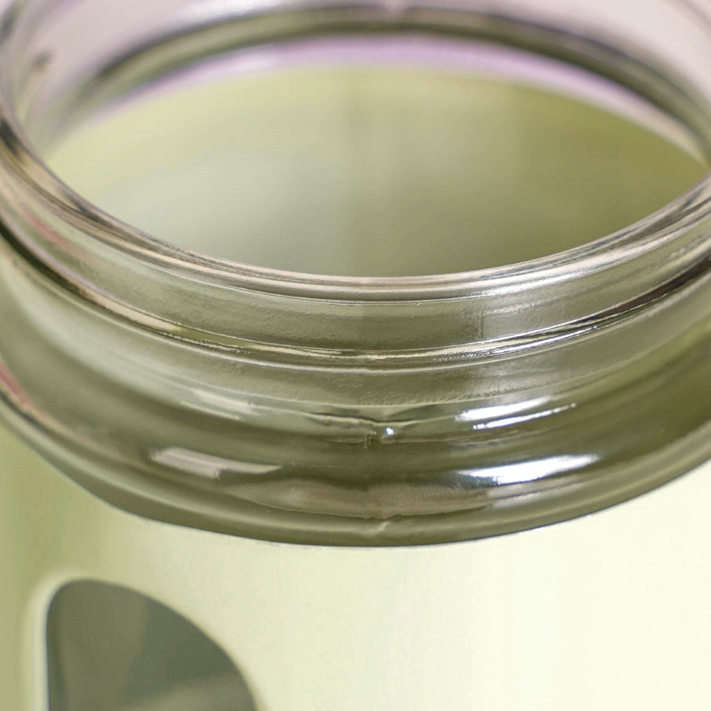 Premium Metal Coated Snacks Window Glass Jar Set Of 4 750ml