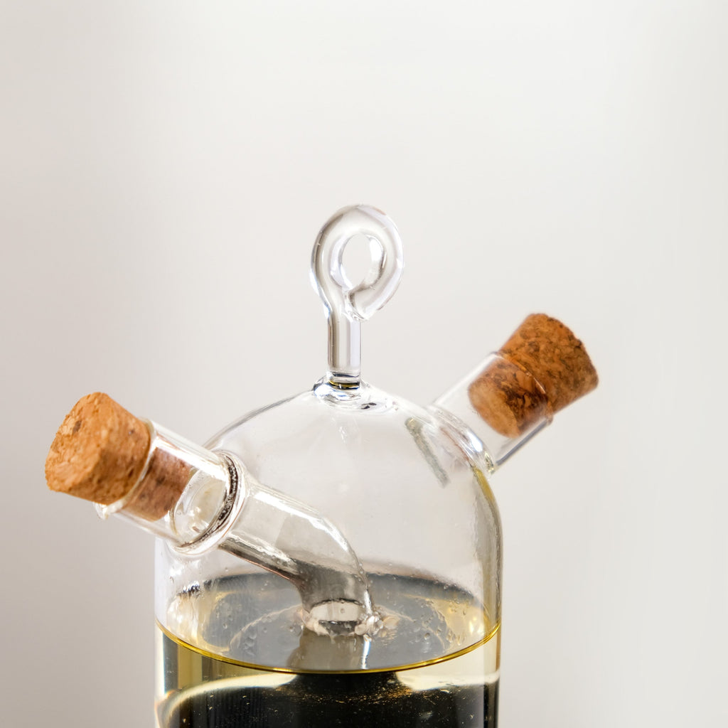Borosilicate Cruet Bottle For Olive Oil And Balsamic Vinegar