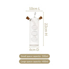 Borosilicate Cruet Bottle For Olive Oil And Balsamic Vinegar