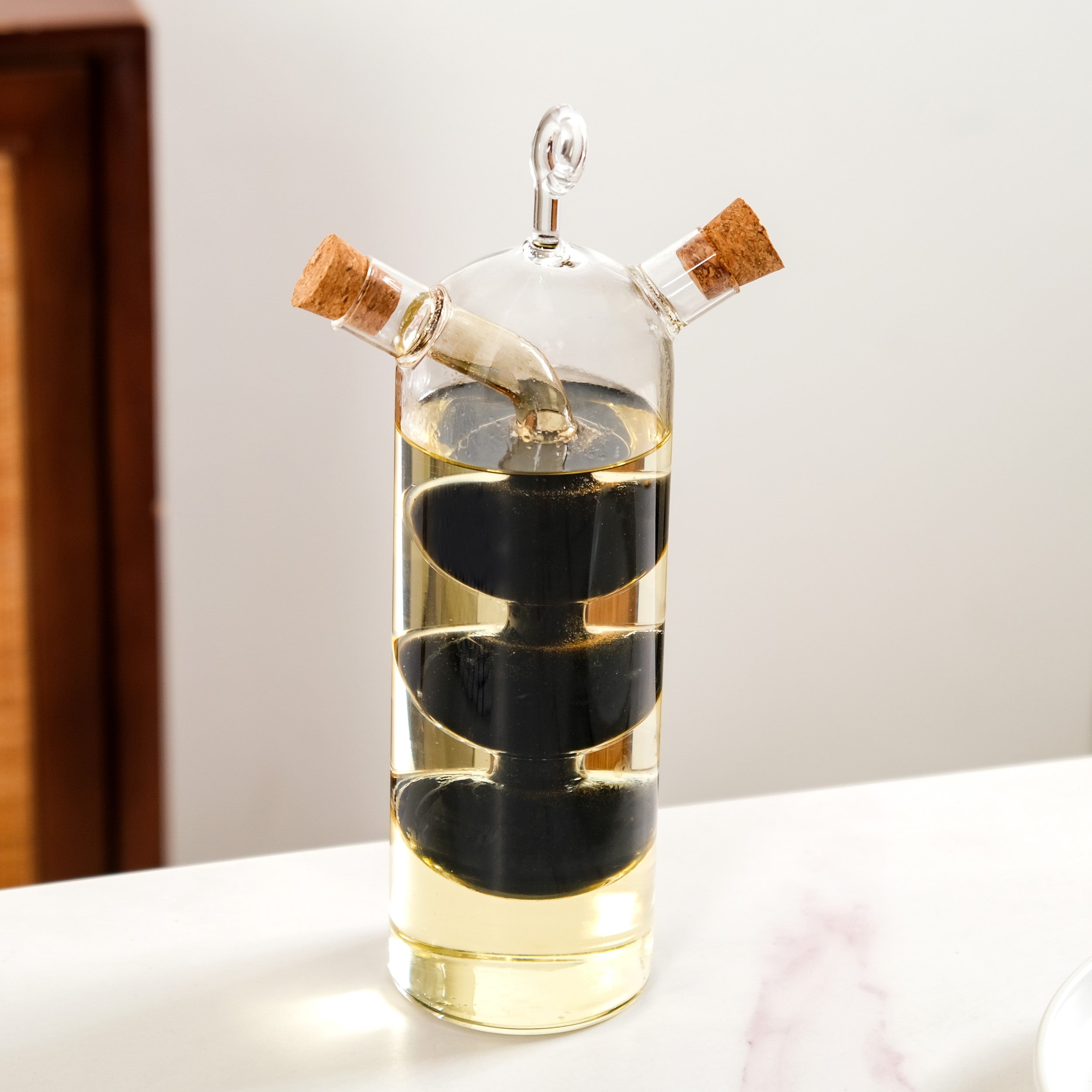 Borosilicate Cruet Bottle For Olive Oil And Balsamic Vinegar