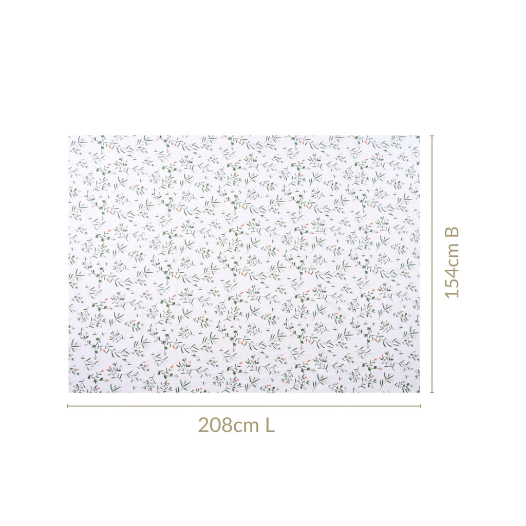 Premium Cotton Floral Table Cover For 6 Seater 154 x 208cm