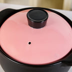 Flamora Ceramic Cooking Pot Pink 3600ml
