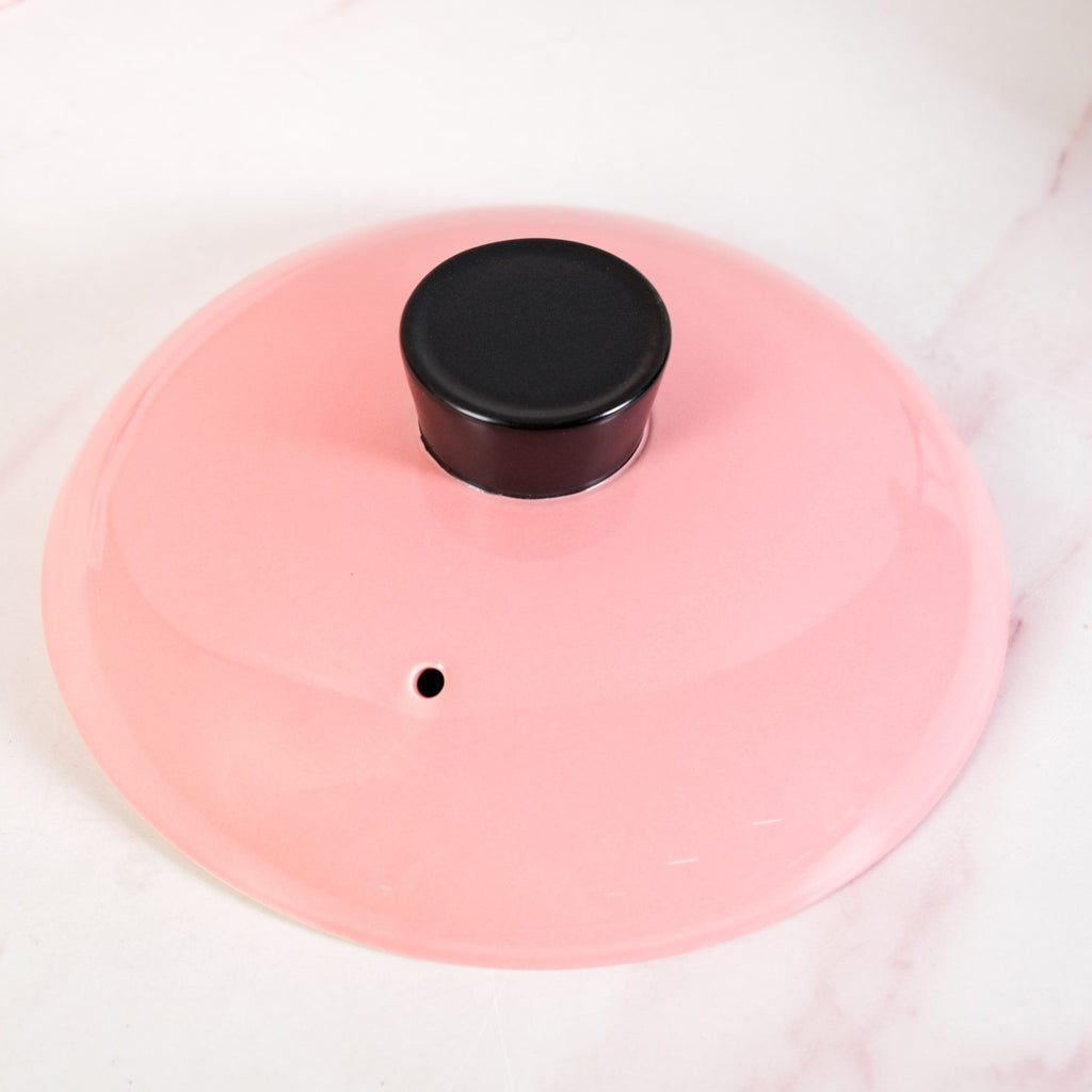 Flamora Ceramic Cooking Pot Pink 3600ml