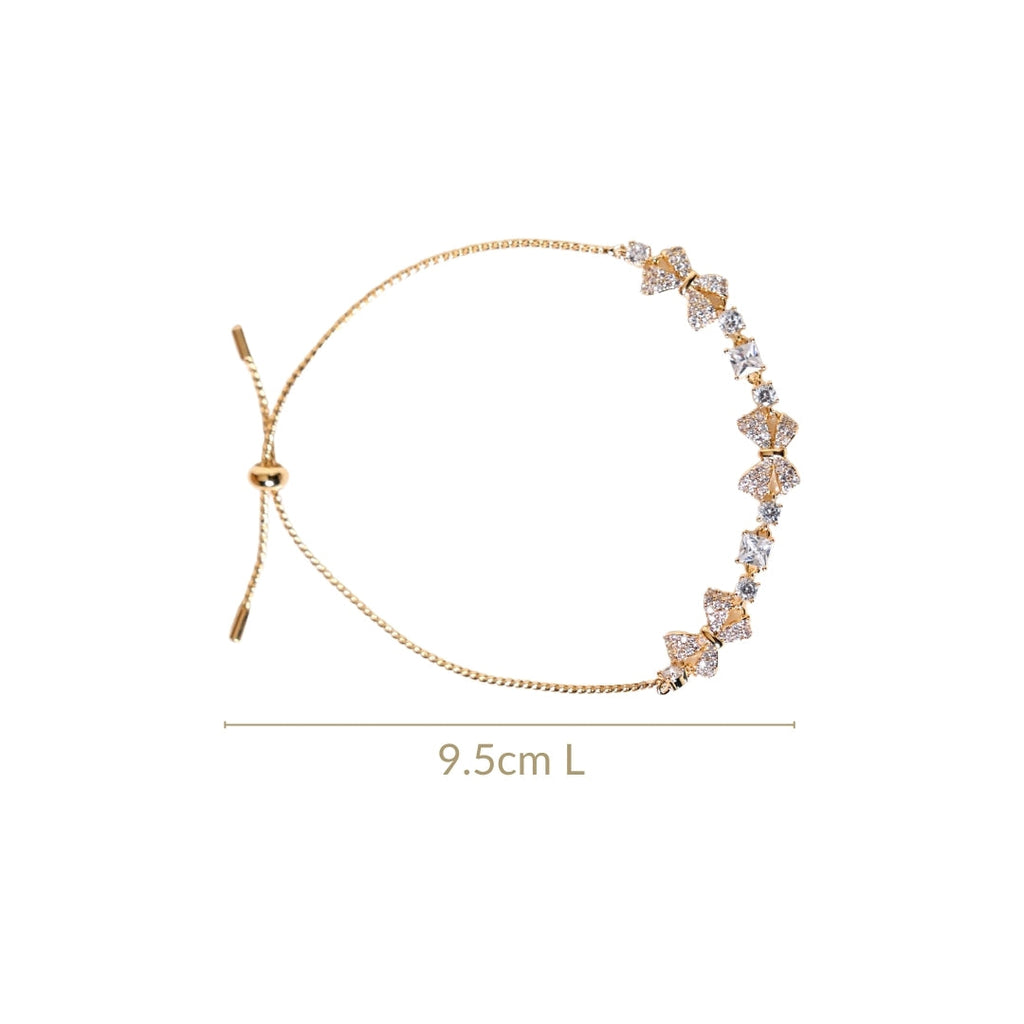 Princess Bow Gold Chain Bracelet