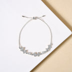 Princess Bow Silver Chain Bracelet