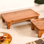 Pure Acacia Wooden Riser Set Of 2