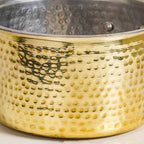 Pure Brass Hammered Saucepan 1200ml
