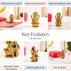 Pure Brass Lakshmi Idol 8cm