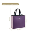 Purple Vegan Leather Lunch Bag