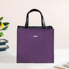 Purple Vegan Leather Lunch Bag