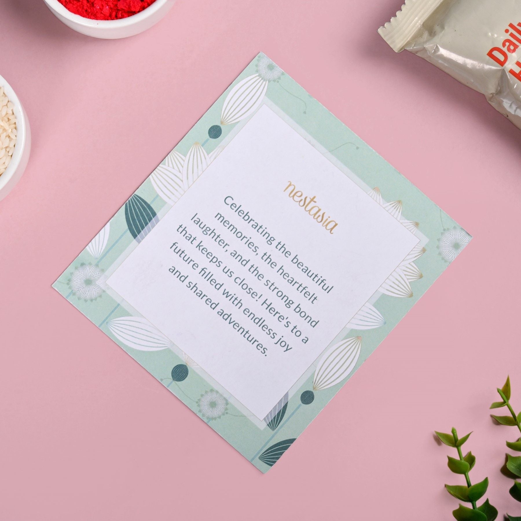 Purple Dino Rakhi Gift Set